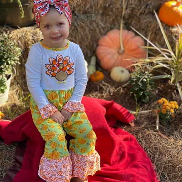 18-24 mon snap crotch turkey romper - Picture 2 of 2